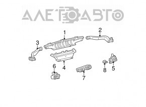 Conducta de aerisire dreapta pentru Lexus IS200 IS300 99-05