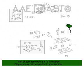 Conducta de aerisire dreapta pentru Lexus RX350 RX450h 10-15 gri.