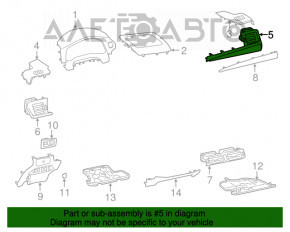 Conducta de aerisire dreapta pentru Lexus CT200h 11-17