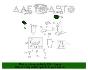 Conductă aer dreapta Lexus ES350 07-12 albastru închis