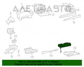 Conducta de aer centrală pentru Lexus CT200h 11-17