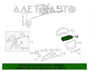 Conductă de aer centrală Lexus IS250 IS300 IS350 06-13 grafit