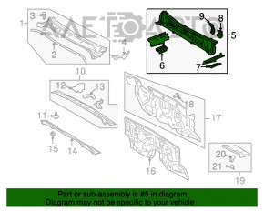 Paletă de ștergătoare metalică Toyota Sequoia 08-16