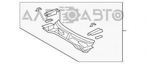 Поддон дворников металл Lexus ES350 07-12