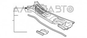 Grila stergatoarelor din plastic pentru Lexus Hs250h 10-12