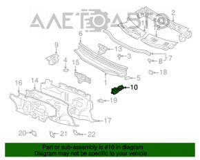 Grila stergatoarelor din plastic pentru Lexus RX300 98-03