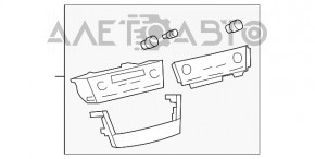 Controlul climatizării pentru Toyota Camry v40 07-09 hibrid, uzată.