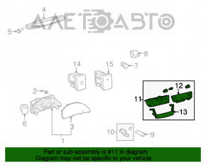 Controlul climatizării pentru Toyota Camry v40 07-09 hibrid, uzată.