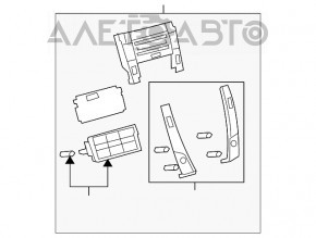 Магнитофон, Монитор, CD-changer, Радио, Панель Lexus ES350 08-11