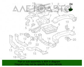 Grila de ventilare a geamului din dreapta mica pentru Lexus RX300 RX330 RX350 RX400h 04-09