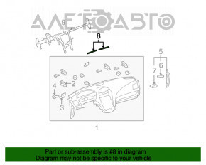 Grila de ventilatie a geamului central dreapta pentru Lexus ES350 negru 07-12