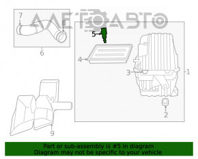 Senzorul de temperatură a aerului de admisie pentru Dodge Journey 11-