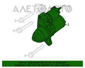 Стартер Jeep Cherokee KL 19-23 2.4