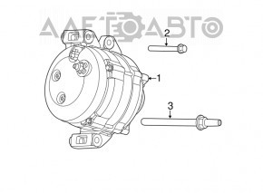 Generatorul Jeep Grand Cherokee WK2 16-20 3.6 180 amp