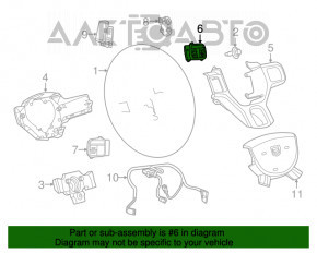 Butonul de control de pe volanul drept al Dodge Journey 11-