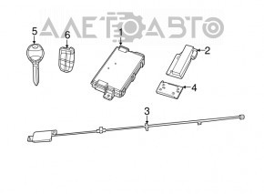 Cheie inteligentă Chrysler 300 11-