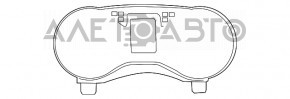 Tabloul de bord al Dodge Journey 11- 133k, fisură pe parbriz.