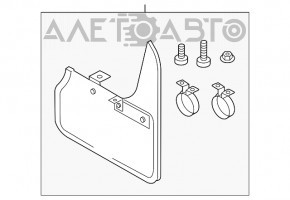 Bara de noroi spate dreapta VW Passat b8 16-19 SUA