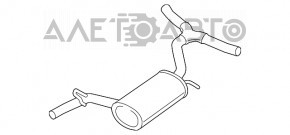 Traseul de evacuare intermediar pentru VW Passat b7 12-15 SUA 3.6