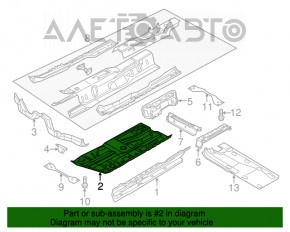 Защита днища левая VW Passat b8 16-19 USA новый OEM оригинал