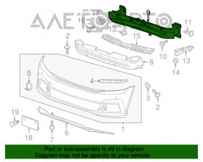 Amplificatorul de bara fata VW Passat b8 16-19 USA