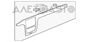 Capacul de bord central VW Passat b8 16-19 SUA bej sub copac