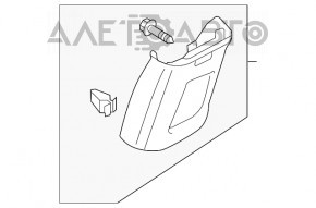 Capacul stâlpului central, curea superioară stânga VW Passat b8 16-19 SUA gri.