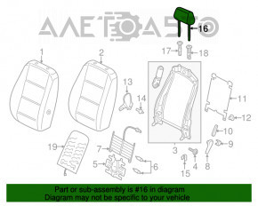 Pernele de scaun pentru șofer VW Passat b7 12-15 SUA, piele, negru, tip 2