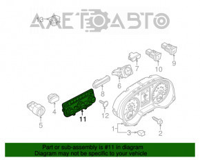 Управление климат-контролем VW Passat b7 12-15 USA ручное с подогревом