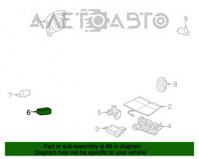 Modulul computerizat al airbag-urilor SRS pentru pernele de siguranță VW Jetta 15-18 SUA