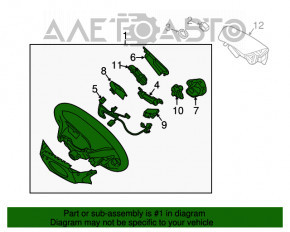 Volan gol Hyundai Sonata 11-15 din plastic