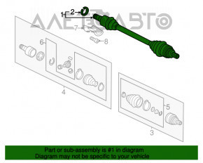 Ax cu came pentru roata din față dreapta VW Beetle 12-19 1.8T