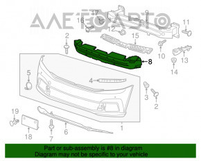 Absorbantul de bara fata VW Passat b8 16-19 SUA nou OEM original