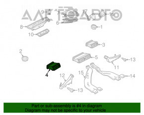 Deflectorul de aer al conductei de aer stâng pentru VW Passat b7 12-15 SUA, negru.