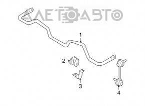 Stabilizator spate Infiniti G25 G35 G37 4d 06-14 grosime 24mm