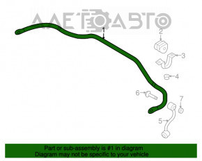 Stabilizator spate Nissan Rogue Sport 17-19 FWD