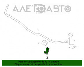 Suportul de fixare a stabilizatorului din spate dreapta pentru Infiniti JX35 QX60 13-