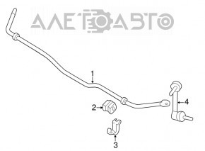 Suportul de fixare a stabilizatorului spate dreapta pentru Nissan Pathfinder 13-20.