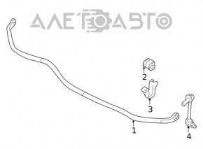 Suportul de fixare a stabilizatorului spate stânga pentru Infiniti JX35 QX60 13-