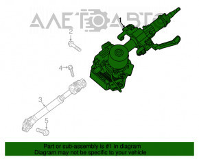 Рулевая колонка ЭУР Kia Forte 4d 17-18 рест