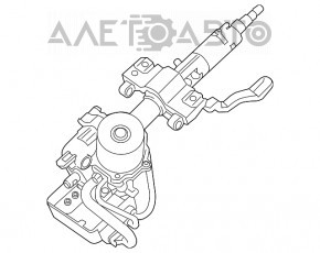 Coloană de direcție asistată electronic pentru Hyundai Elantra UD 12-13, nouă, originală OEM.