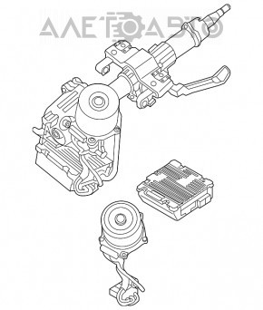 Рулевая колонка ЭУР Kia Soul 14-19