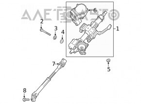 Рулевой карданчик Hyundai Santa FE 19-20