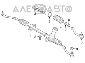 Рулевая тяга с наконечником левая Hyundai Santa FE 19-20 новый OEM KOR