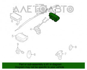 Airbagul de siguranță în volanul șoferului pentru Kia Optima 11-13.