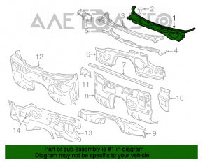 Grila stergatoarelor de plastic Chrysler 300 13-