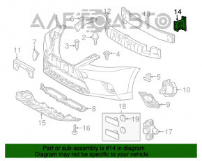 Grila amplificatorului de bara fata dreapta Lexus CT200h 11-17 nou TW neoriginal