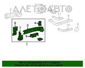 Bara de protecție față dreapta Toyota Prius 30 10-15