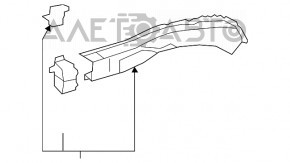 Лонжерон передний правый Lexus ES300h ES350 13-18