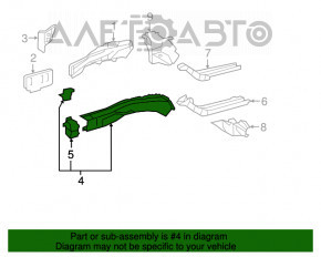 Bara de protecție față dreapta Lexus ES300h ES350 13-18